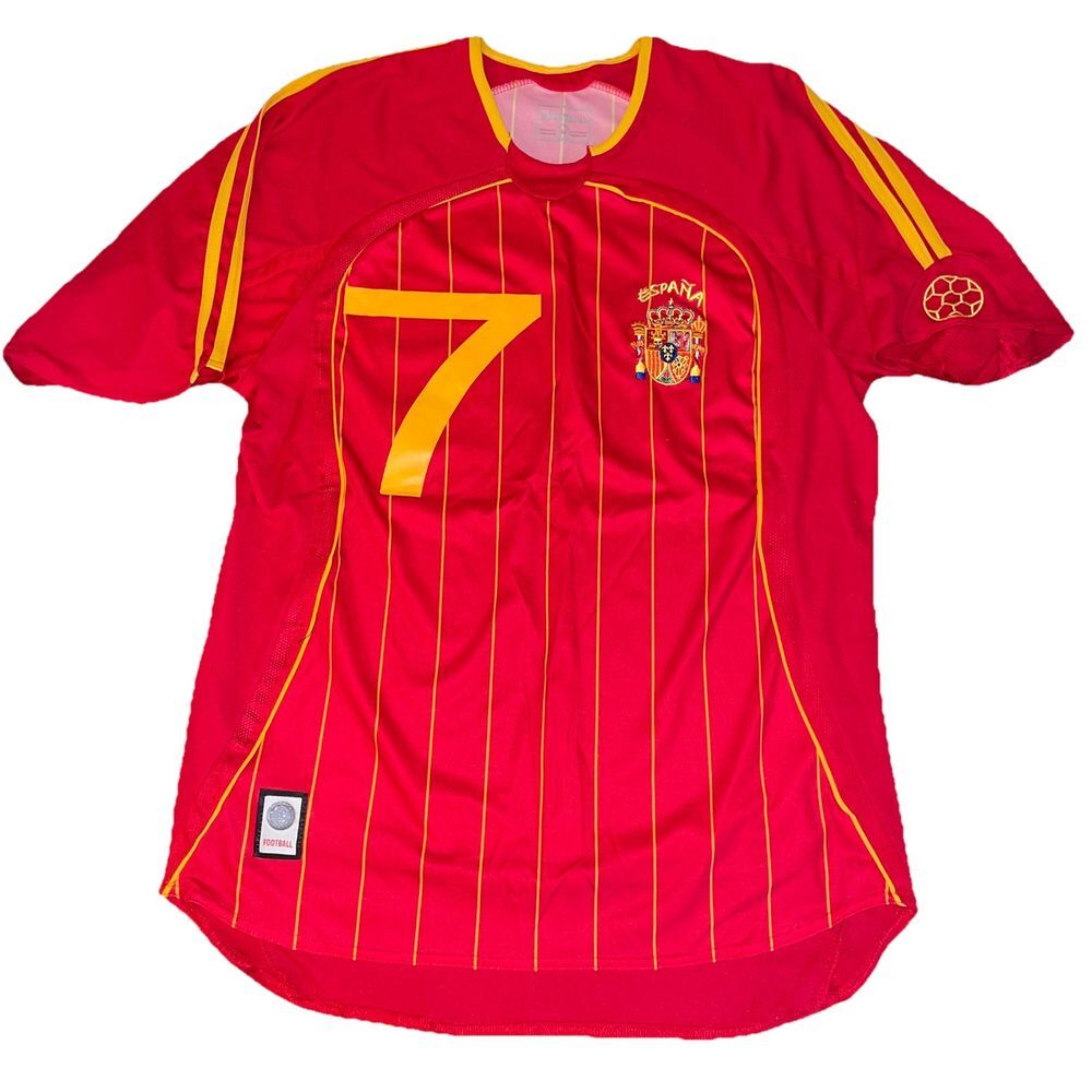 Raul #7 Spain Football Soccer‎ Jersey Vintage Espana Soccer Men's Size: Medium
